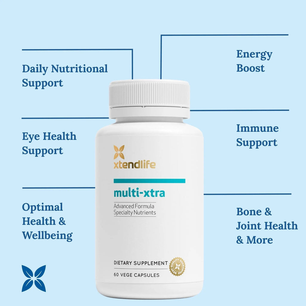 Xtendlife Multi-Xtra Multivitamin for Immune, Heart & Energy Support - 40+ Bioavailable Vitamins, Minerals, Antioxidants & Herbs Xtendlife Au supplements