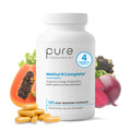 Pure Therapro Rx Methylated B Complex Vitamins Made in USA, 4 Month Supply | Methyl B Complete Quatrefolic 5-MTHF Folate, B12 Methylcobalamin,