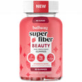Bellway Super Fiber Gummies + Beauty – Sugar Free Fiber Supplement with Biotin & Vitamins A C E – Supports Digestive Health,