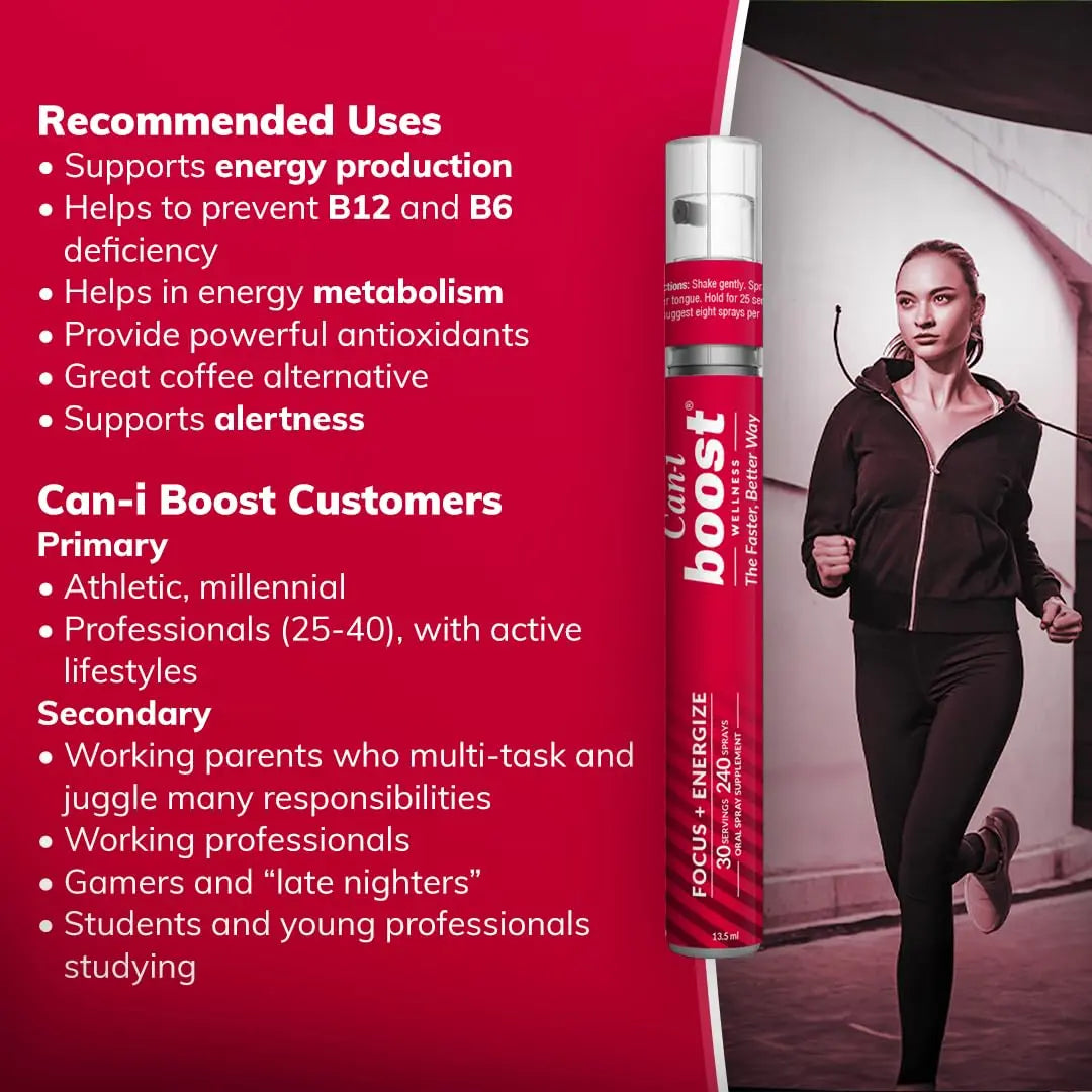 Brain Supplement Booster for Focus & Attention Fast-Acting Oral Spray, Energy for Kids Cani Brands Feel Amazing Au supplements