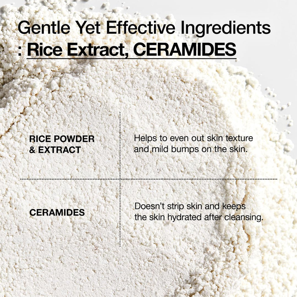 ANUA Rice Enzyme Brightening Cleansing Powder, Exfoliating Powder-to-Foam Cleanser, Smooth Texture & Clarity