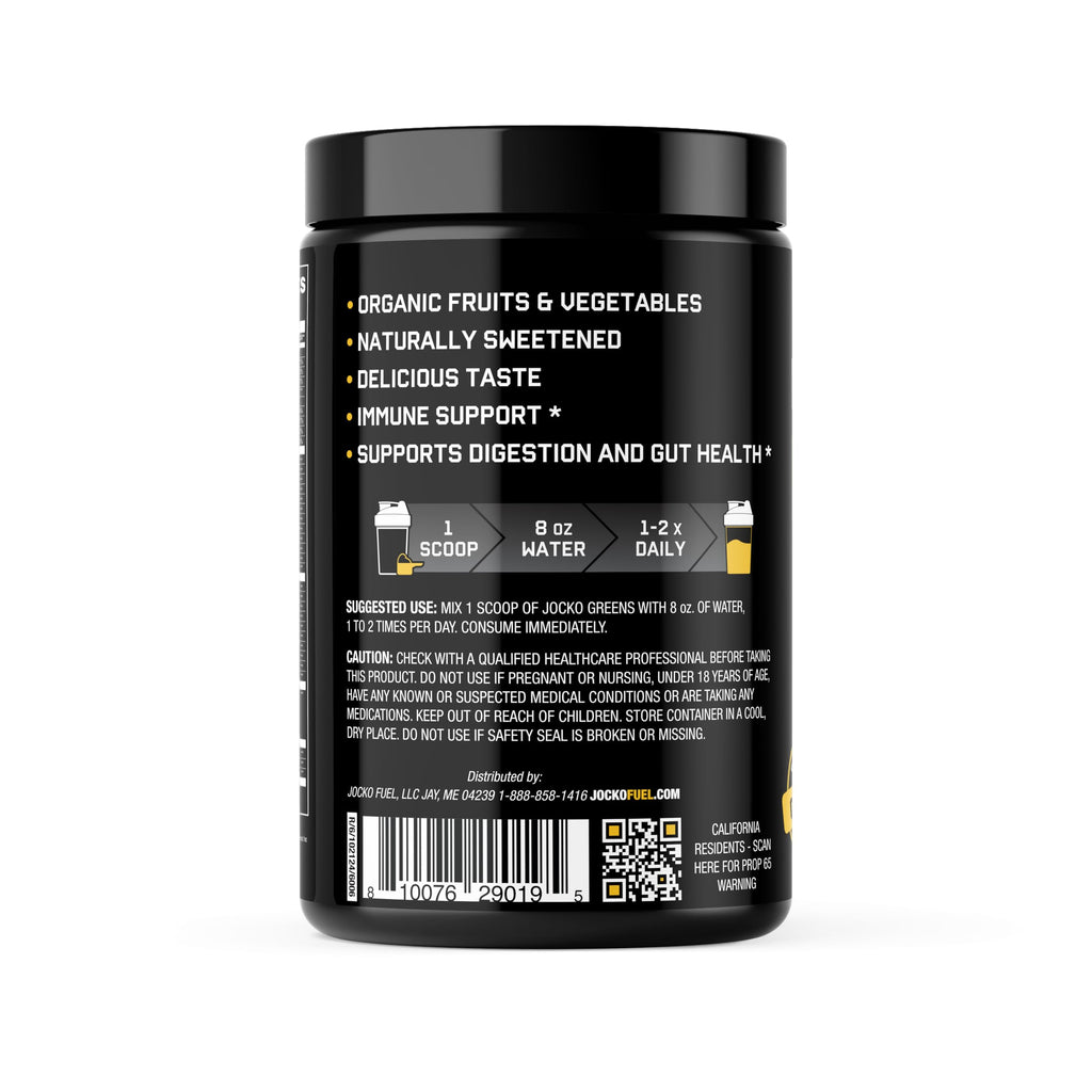 Jocko Fuel Daily Greens Powder - Premium Organic Greens Superfood Powder for Gut Health, Digestion, Bloating, Immune Support with Spirulina, Chlorella,