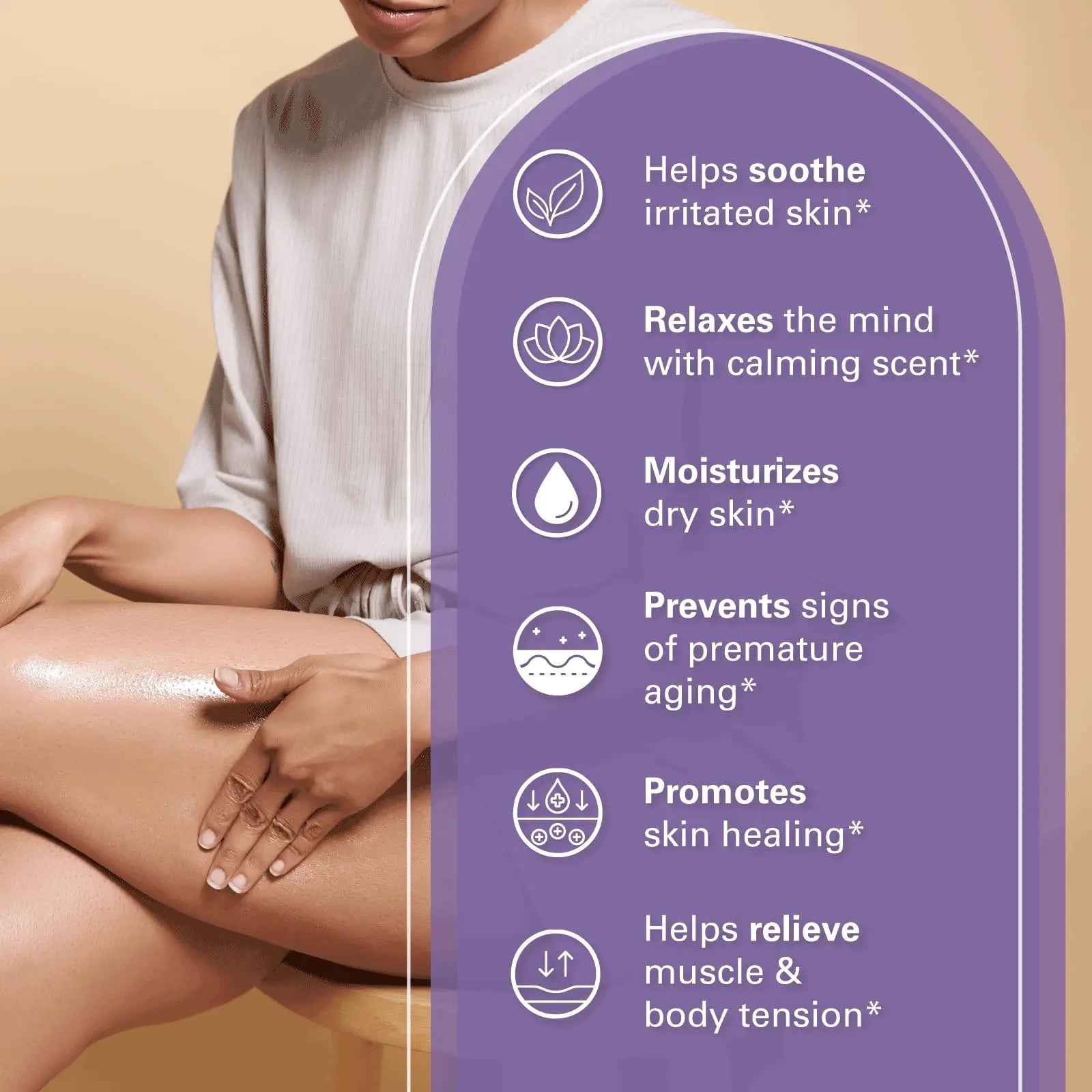 Lavender Massage Oil with Collagen and Stem Cells - Skin Tightening Massage Oil for Mass M3 Naturals Au supplements