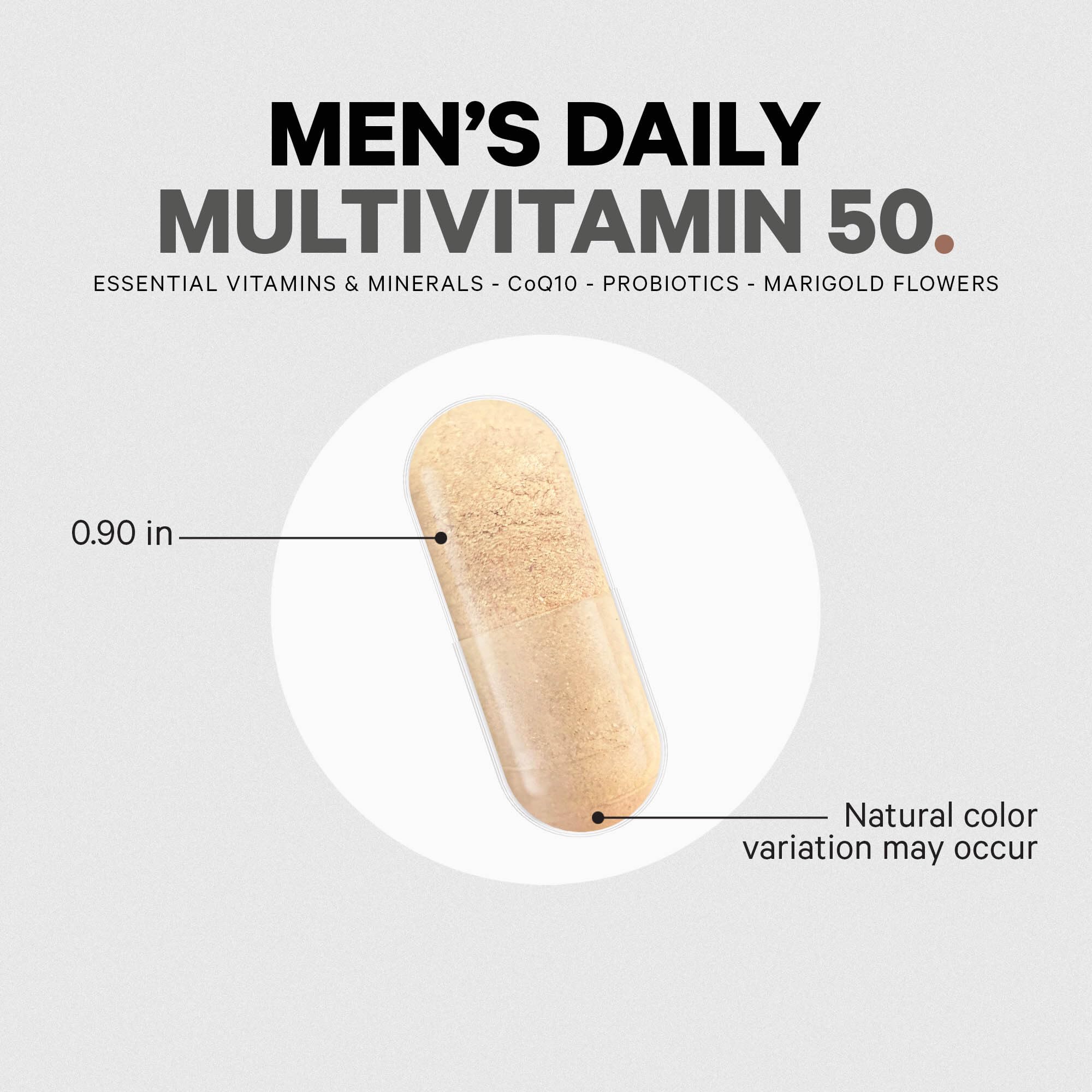 Codeage Men's Multivitamin 50 - Essential Vitamins & Minerals for Men Over 50 - Daily Multivitamins for Men Supplement - Vitamin A, C, D3, E, B6, B1, CoQ10, Probiotics, Lutein - Non-GMO - 30 Capsules Codeage Au supplements