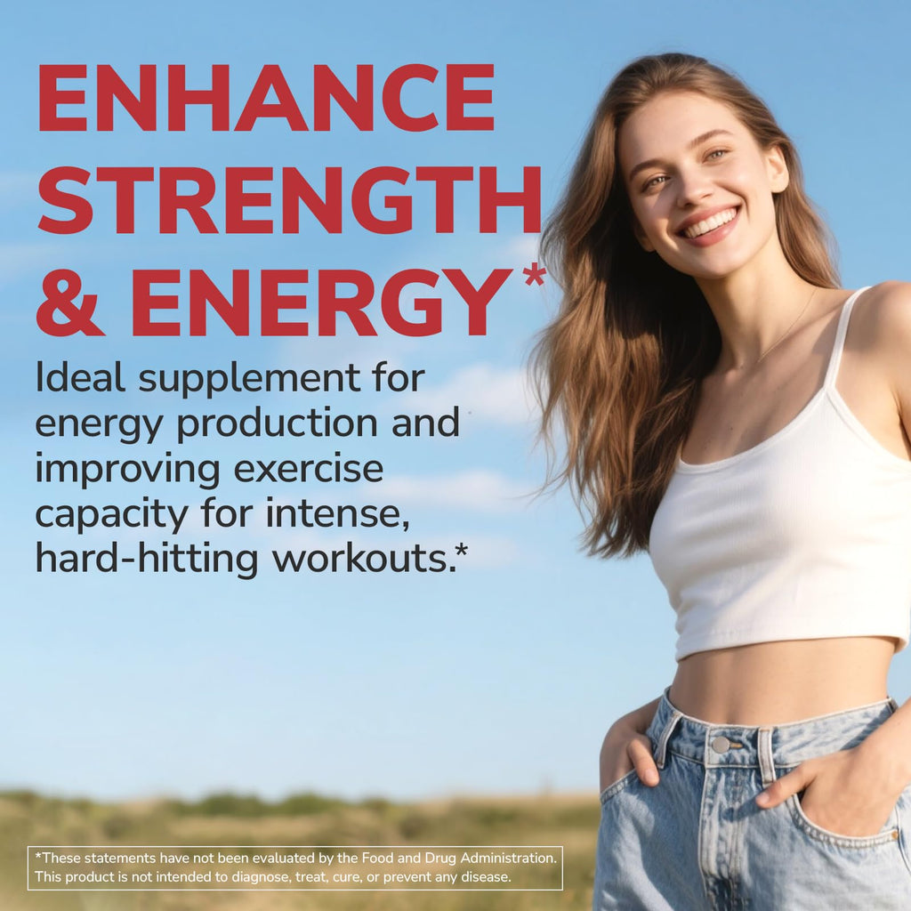 Vitalibre Creatine HCl Capsule, 750mg High Absorption Creatine Hydrochloride, Endurance, Strength, Fast Absorbing, No Load, No Bloat, Monohydrate Micronized Alternative, Once Daily, 90 Capsules Vitalibre Au supplements