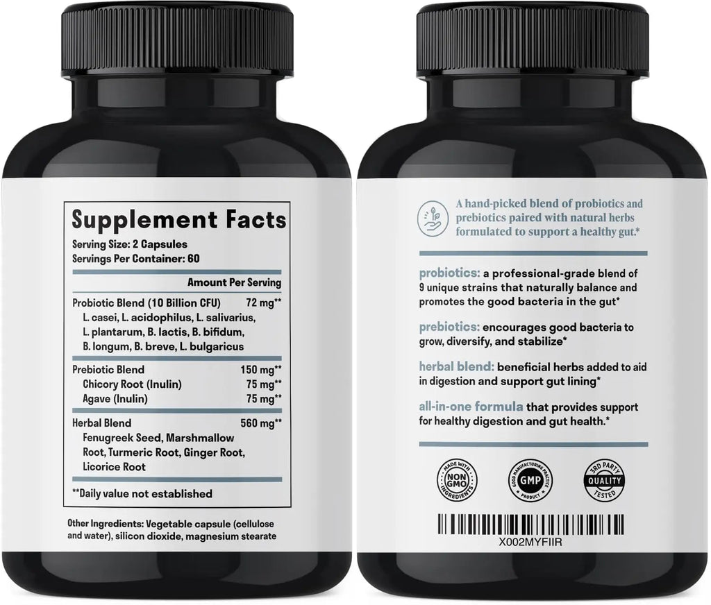 Nuven Naturals All-in-One Gut Health w/Probiotics, Prebiotics, Digestion-Supporting Herbs Nuven Naturals Au supplements
