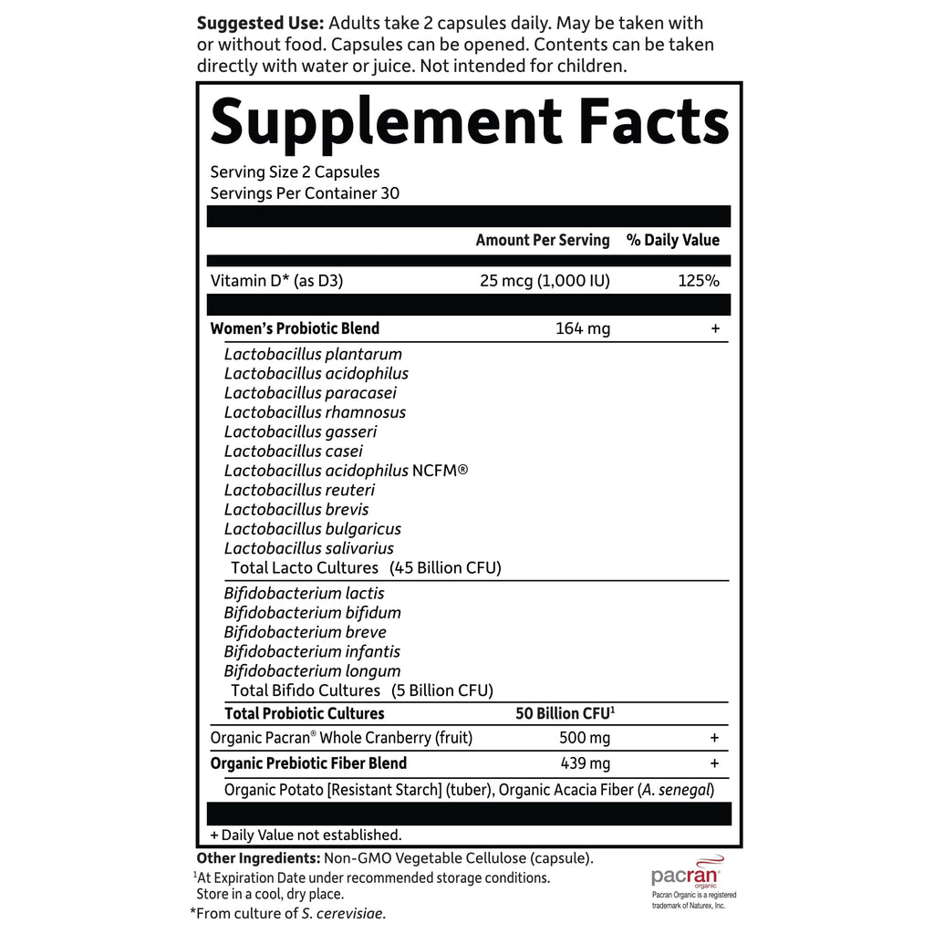 Garden of Life Dr. Formulated Probiotics Urinary Tract+ - 50 Billion CFU - Supports Digestive, Immune & Urinary Tract Health