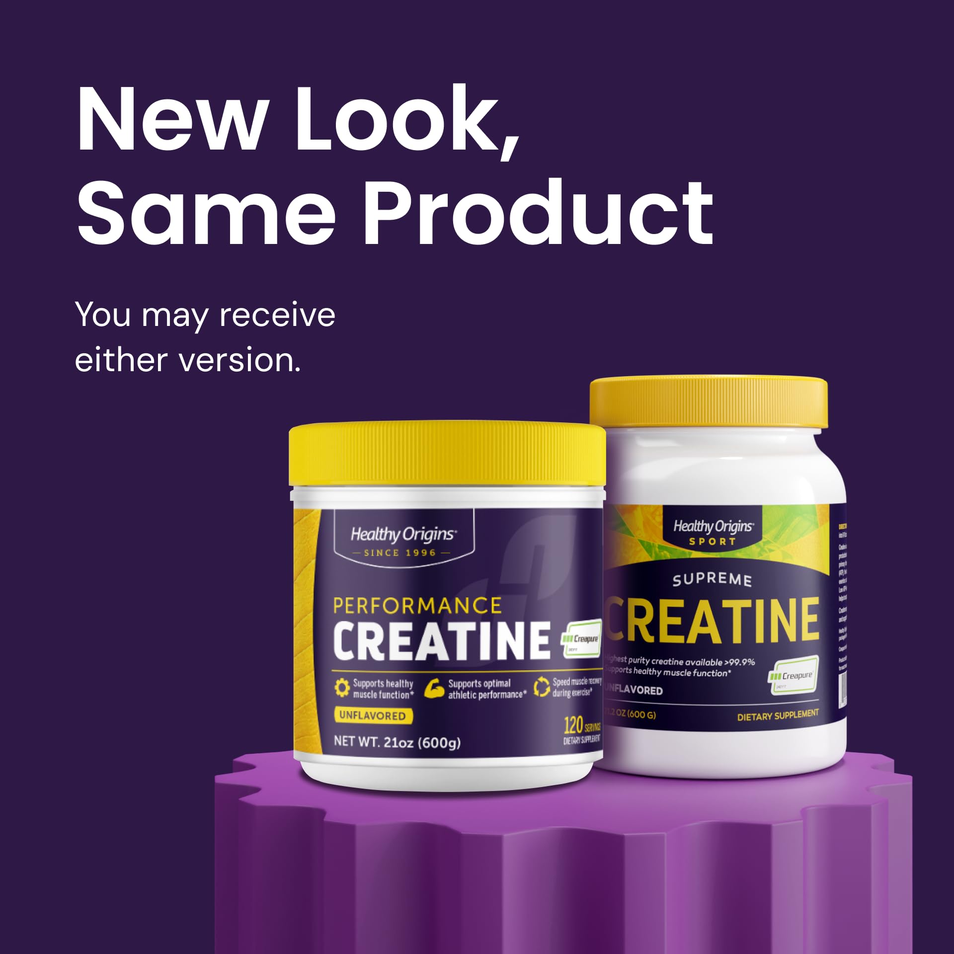 Healthy Origins® Performance Creatine with Creapure®, Unflavored Micronized Powder, Supports Muscle Function, Energy & Recovery, 21.2oz (600g), 120 Servings Healthy Origins Au supplements