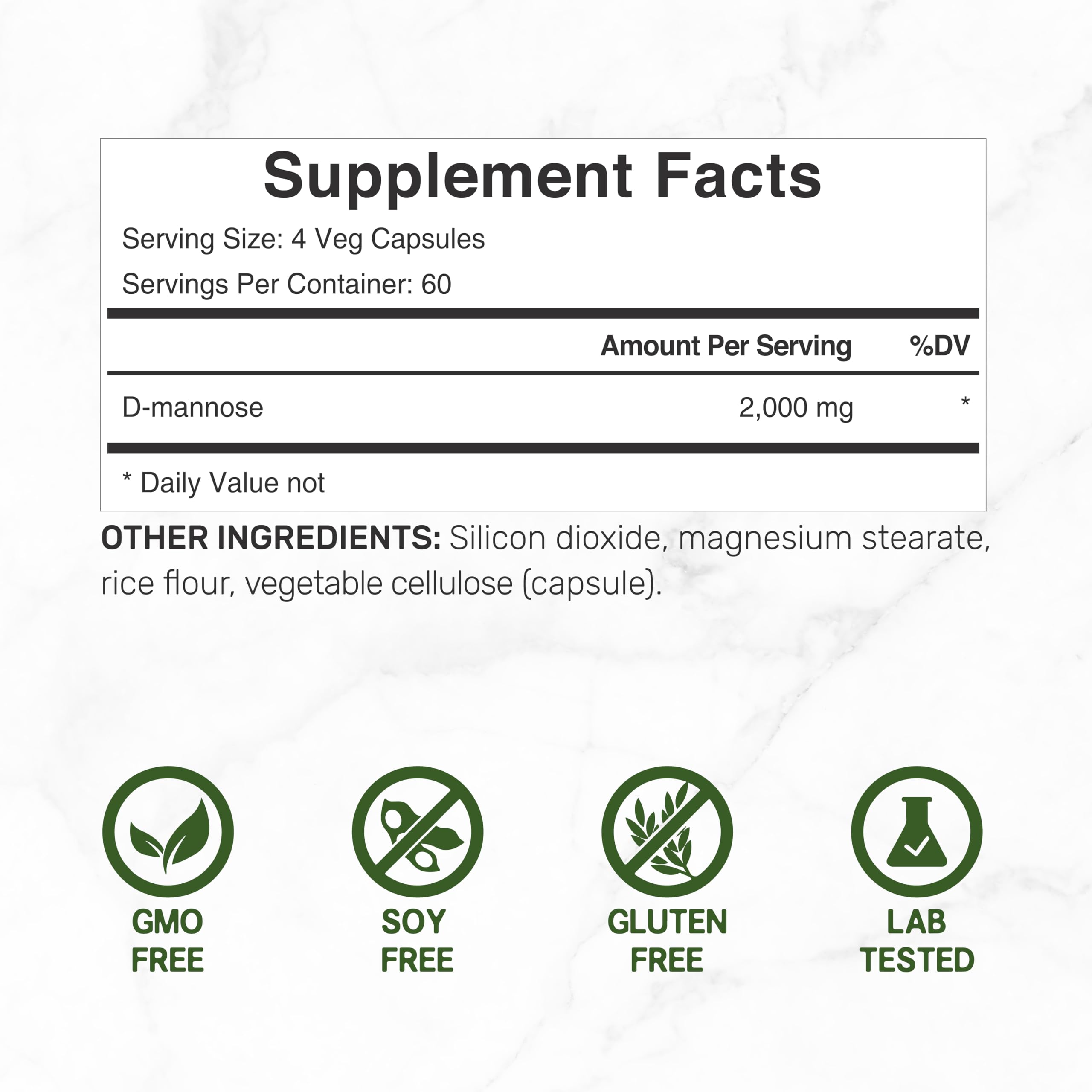 DEAL SUPPLEMENT D Mannose 500mg Capsules (2,000mg Per Serving), 240 Veggie Pills – Fast Acting Water-Soluble Form – Extra Strength Urinary Tract (UTI) Health Support – Non-GMO, Vegan Friendly DEAL SUPPLEMENT Au supplements