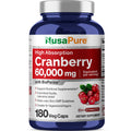 NusaPure Cranberry 60,000 mg 180 Veg Caps (Bioperine, Non-GMO, Vegan) NusaPure Au supplements