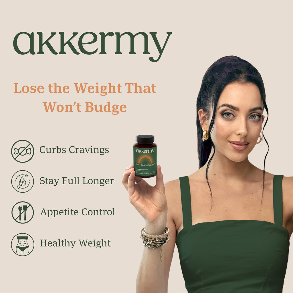 Akkermansia Probiotic for Appetite Suppressant & Craving Control | Increases GLP-1 for Weight Loss | 60 Day Supply | Made in USA | Bacillus Coagulans, B2, D3 & Chromium | SIBO Friendly, Vegan Akkermy Au supplements