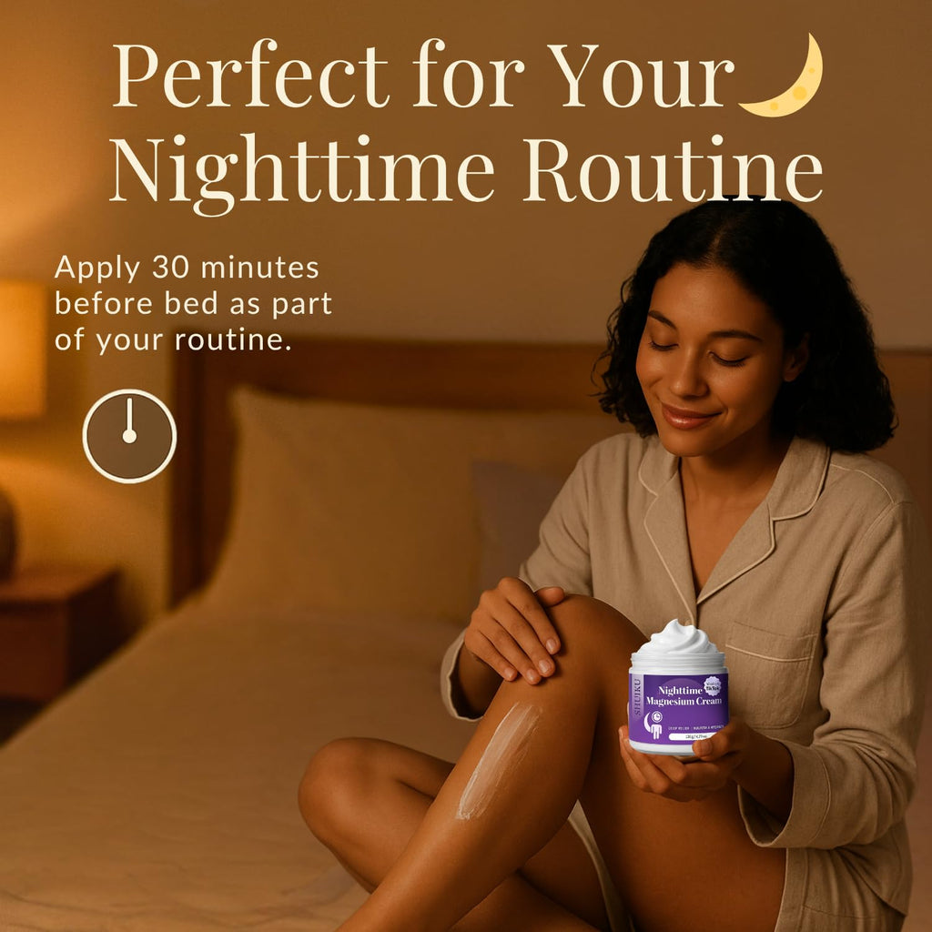 Magnesium Lotion for Sleep & Calm, Topical Magnesium Cream for Relaxation, Nightly Calm, Better Sleep, and for Leg Cramps & Pain SHUIKU Au supplements