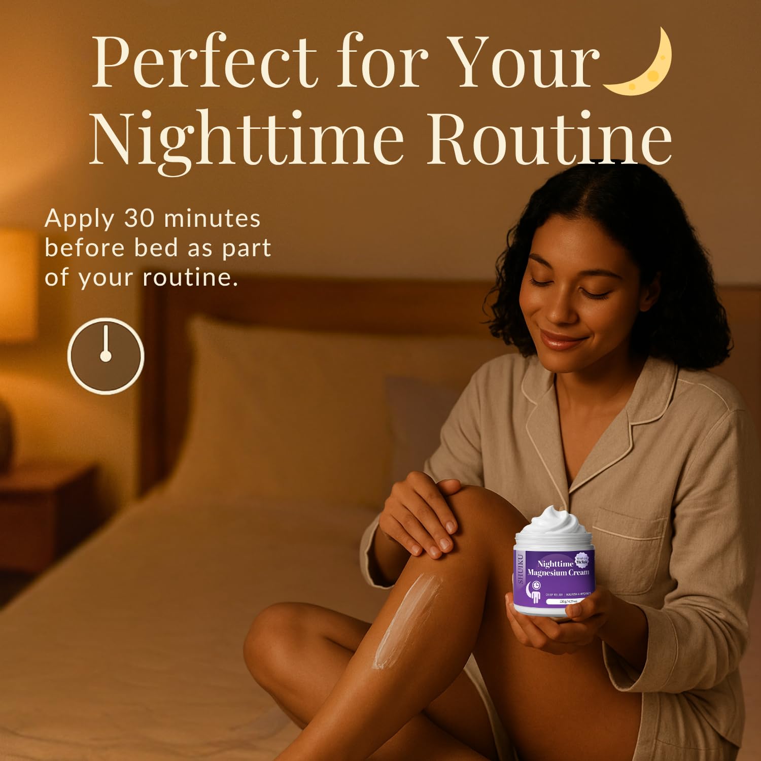 Magnesium Lotion for Sleep & Calm, Topical Magnesium Cream for Relaxation, Nightly Calm, Better Sleep, and for Leg Cramps & Pain SHUIKU Au supplements
