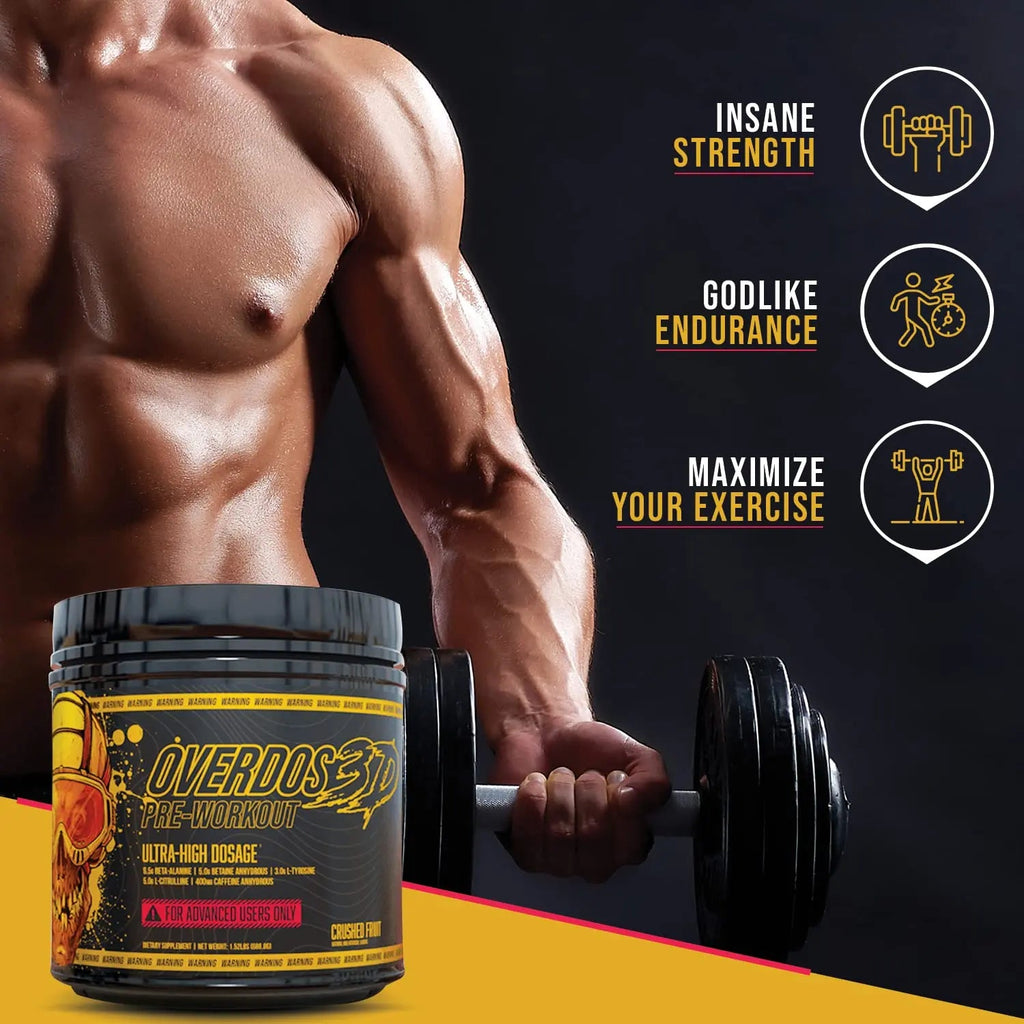 OVERDOS3D Pre-Workout Powder | Ultra-High Dosage | for Advanced Users ONLY Heath Secret Au supplements