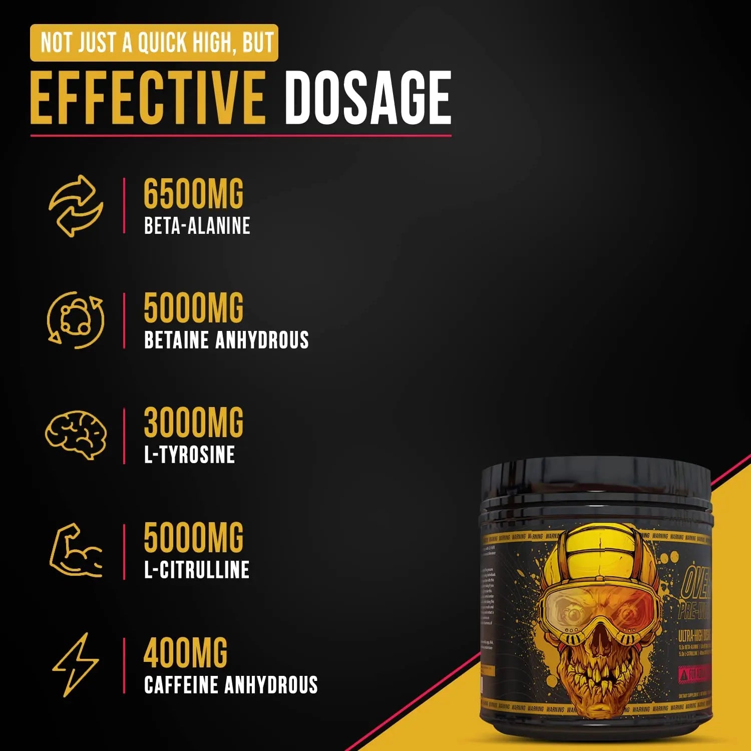 OVERDOS3D Pre-Workout Powder | Ultra-High Dosage | for Advanced Users ONLY Heath Secret Au supplements