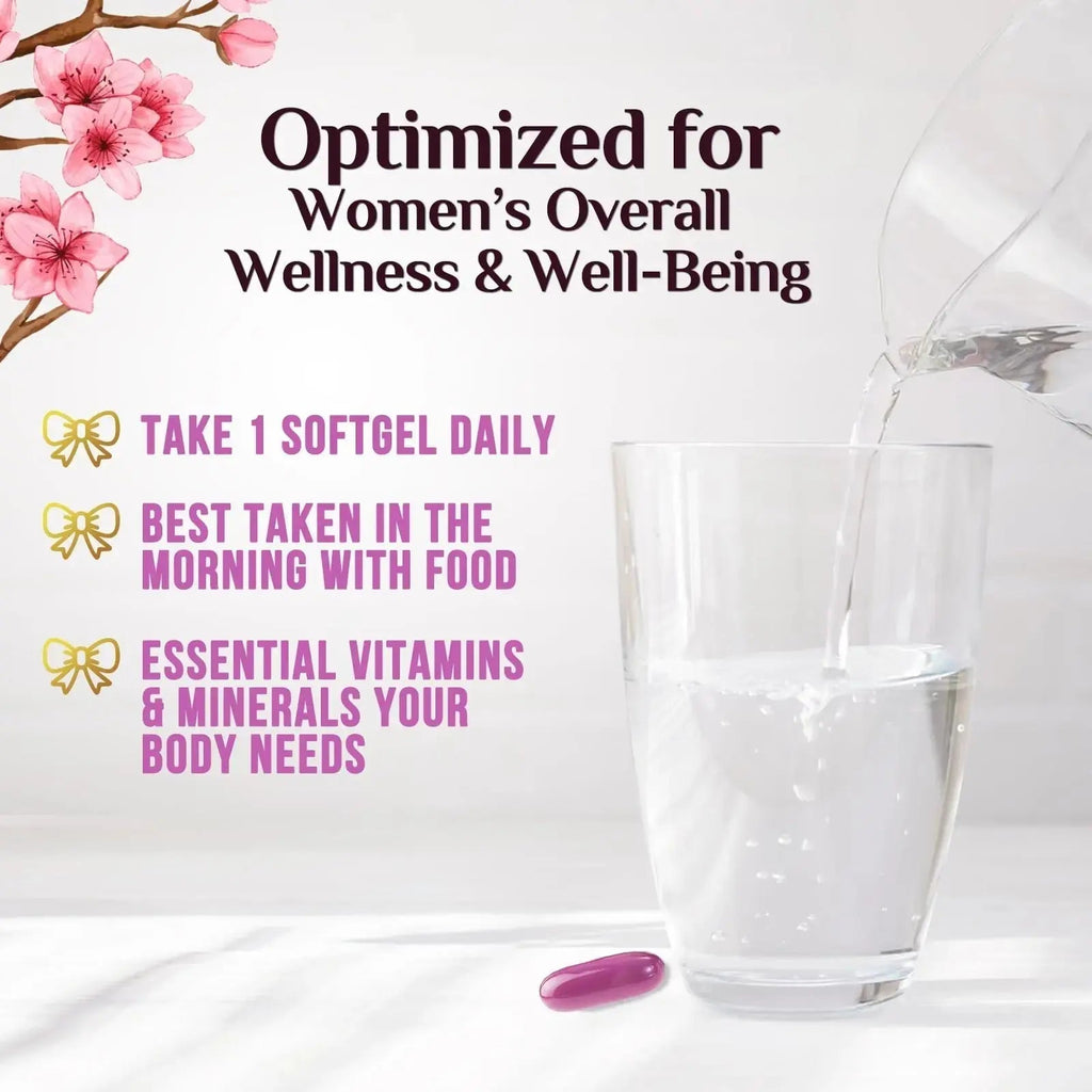 Multivitamin for Women - Complete Daily Womens Multivitamins with Calcium, Folic Acid, Vitamin A, C, D, E, & B Vitamins Nature's Nutrition Au supplements