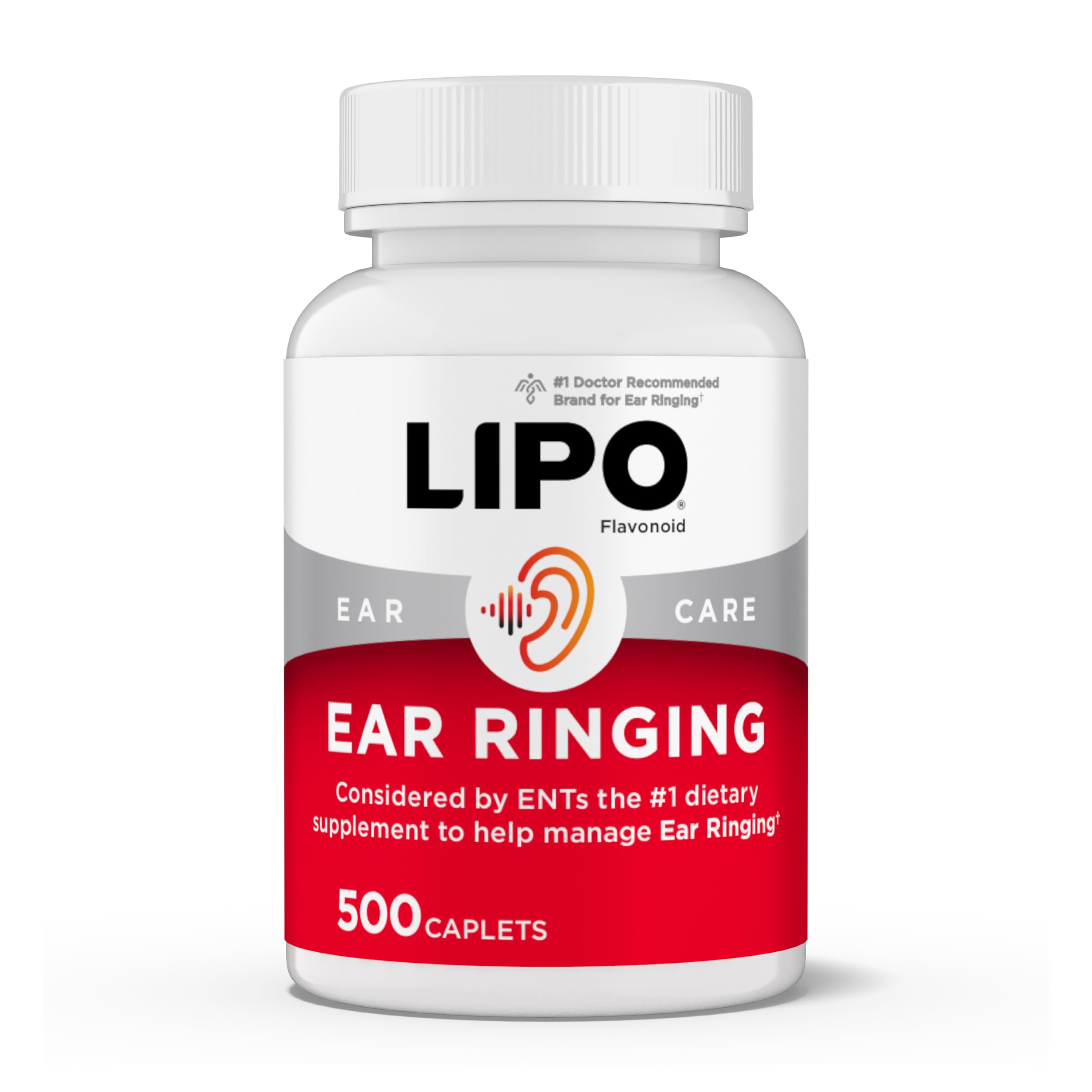 Lipo Flavonoid Ear Ringing - Doctor-Recommended for Ringing Ears – Clinically Proven Lemon Bioflavonoid Complex with Vitamins C, B1, B2, B6, B12,