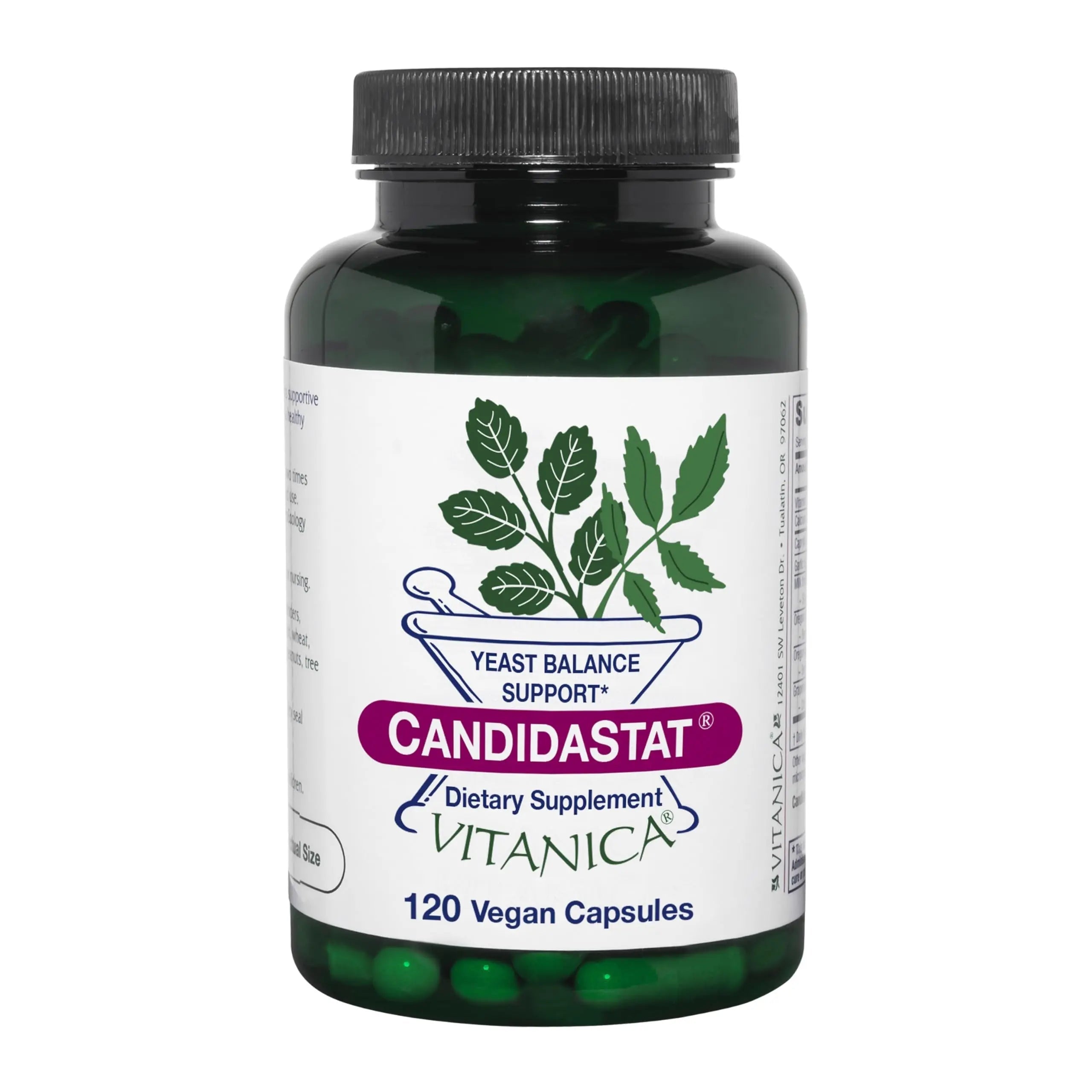 Vitanica Candidastat, Yeast Balance Supplement and Support, Vegan, 120 Capsules Vitanica Au supplements
