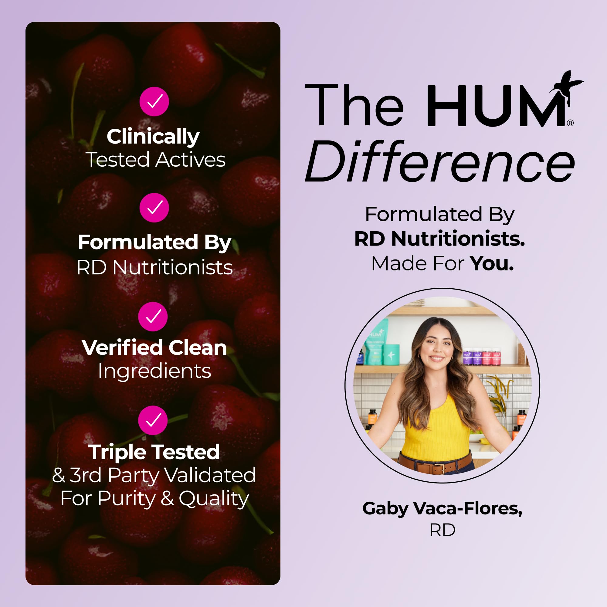 Hum Nutrition Dream Team Magnesium Bisglycinate Powder, L Theanine & Tart Cherry Magnesium Supplement Drink Mix, Support Rest, Relaxation & Sleep Routine, Gluten Free, Vegan, Cherry Lemon, 30 Servings HUM Au supplements
