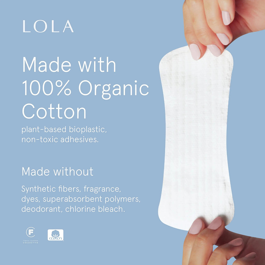 LOLA Ultra Thin Liners, 108 Count - Cotton Panty Liners for Women, Hypoallergenic Pads for Women LOLA Au supplements
