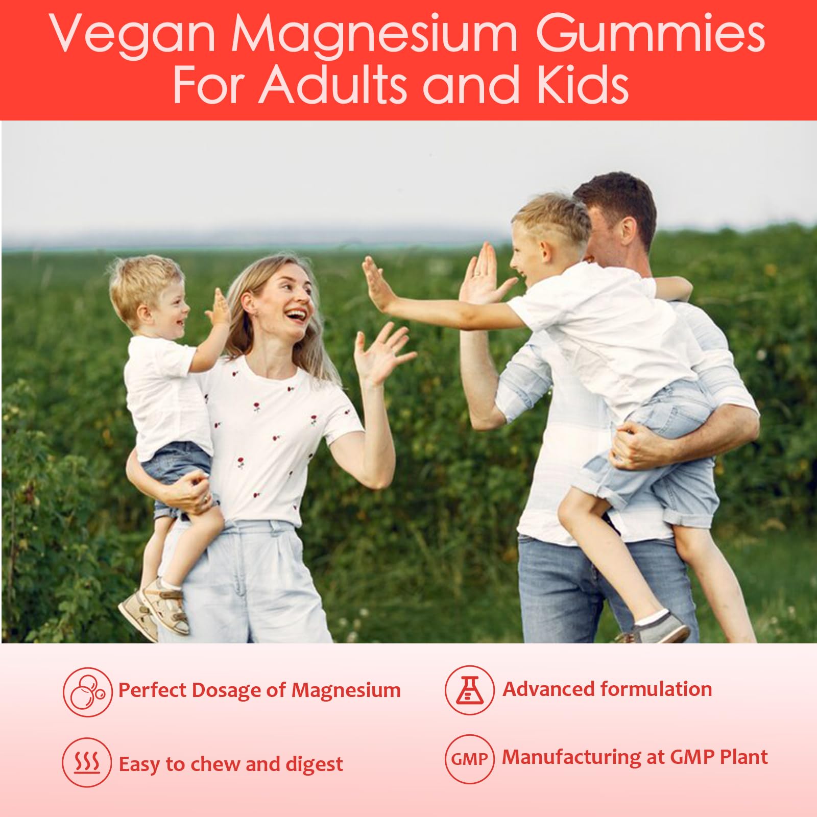 Magnesium Glycinate Gummies for Adults & Kids, 1000mg High Absorption Magnesium Complex Supplement, Sugar Free with Potassium,Vitamins for Calm, Sleep Supprt