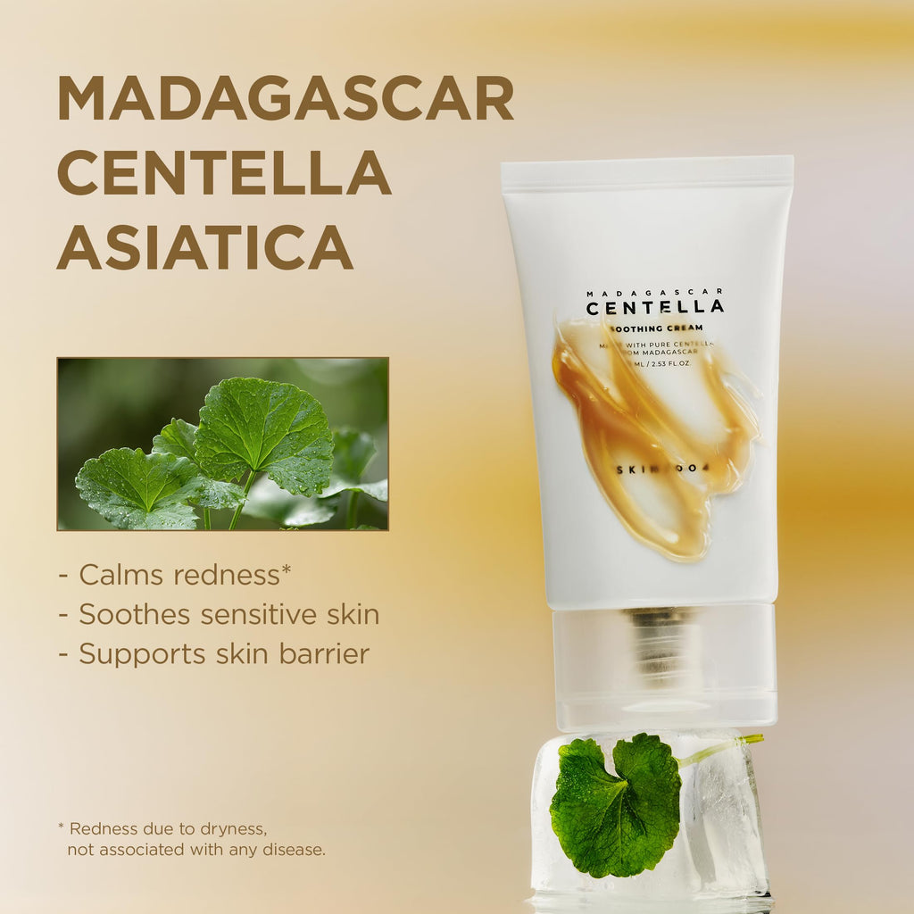 SKIN1004 Centella Soothing Cream, Face Moisturizer with Centella Asiatica, Korean Centella Moisturizer Cream for Soothing