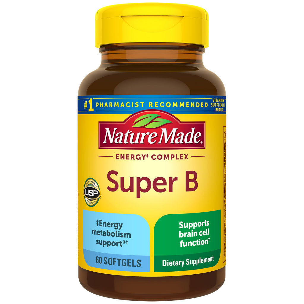 Nature Made Super B Complex Vitamins for Women and Men, Dietary Supplement for Energy Metabolism Support, Super Vitamin B Complex