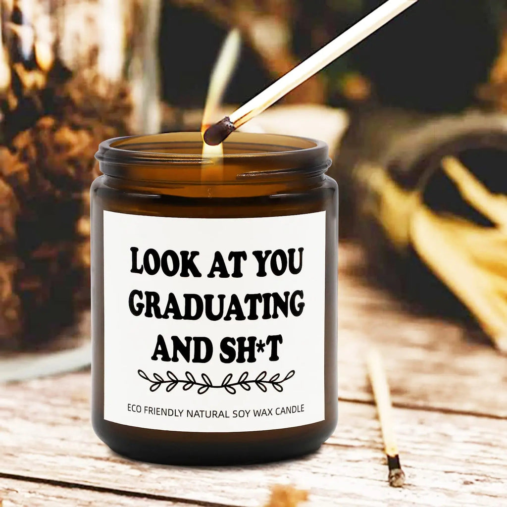 Joyseller Funny Graduation Gift for Her/Him, Look at You Graduation Candles for Party Decorations Joyseller Au supplements