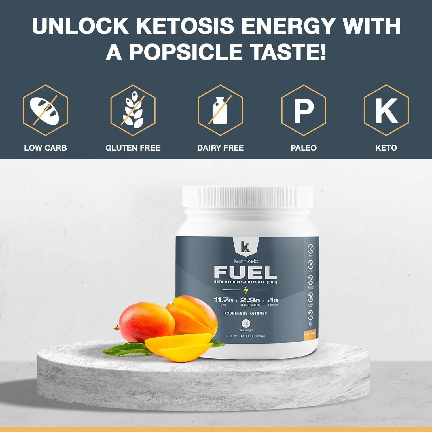 TeamKeto exogenous Ketones Powder, Pure Keto BHB Salts | Dairy & Gluten Free-Best Keto TeamKeto Au supplements