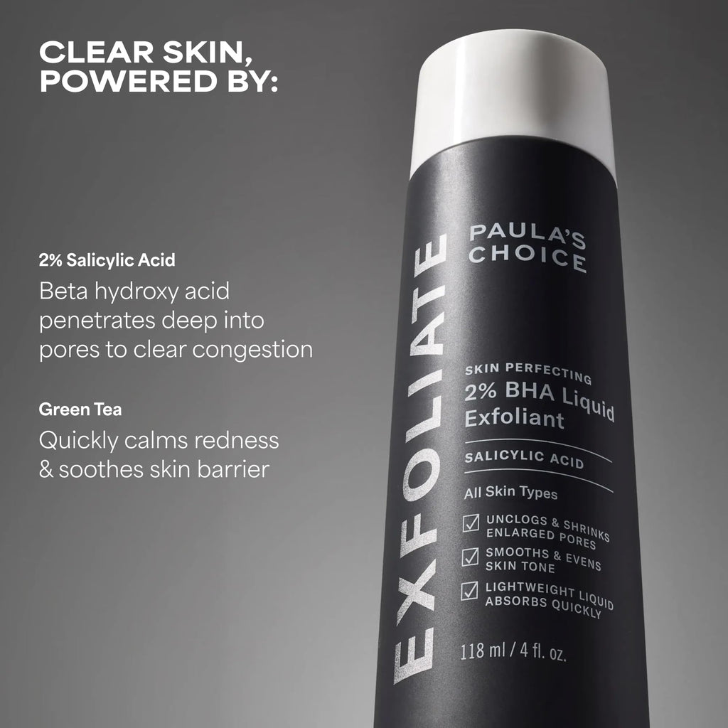 Paulas Choice--SKIN PERFECTING 2% BHA Liquid Salicylic Acid Exfoliant--Facial Exfoliant for Blackheads, Enlarged Pores, Wrinkles & Fine Lines, 4 oz Bottle Paula's Choice Au supplements