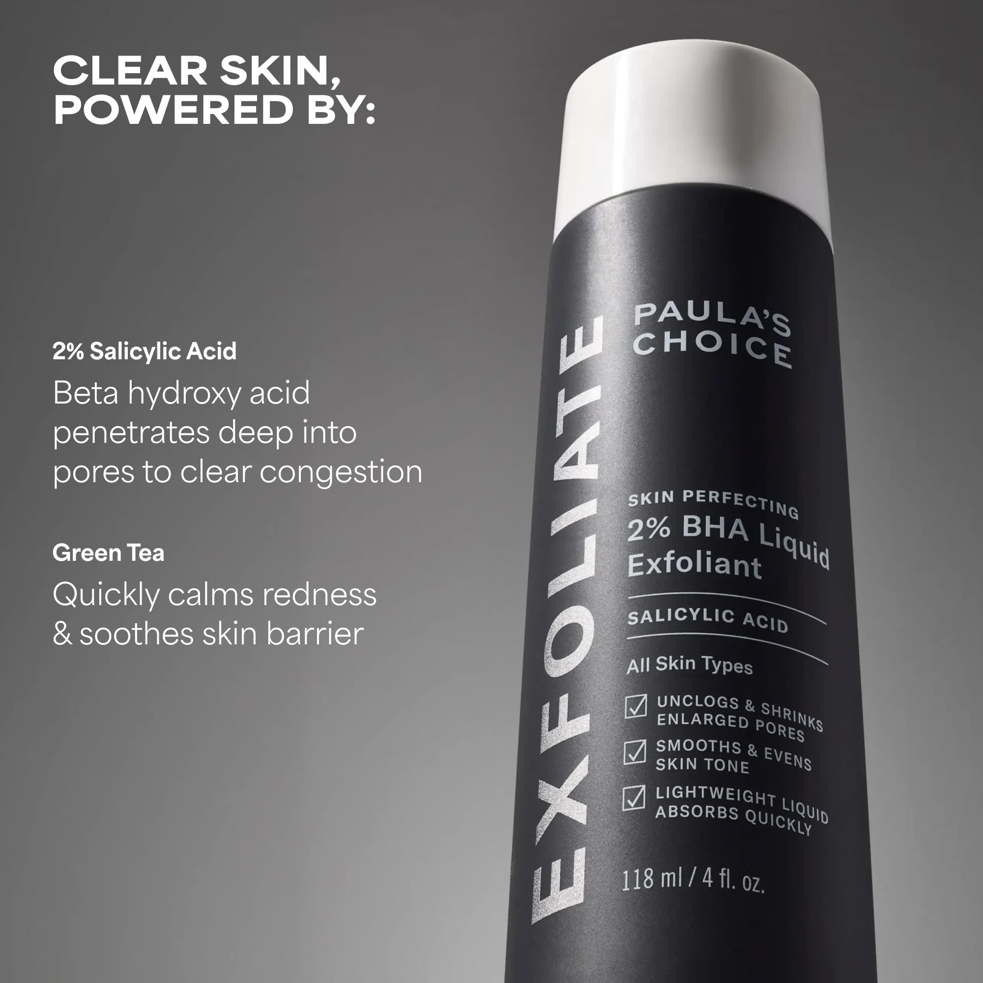 Paulas Choice--SKIN PERFECTING 2% BHA Liquid Salicylic Acid Exfoliant--Facial Exfoliant for Blackheads, Enlarged Pores, Wrinkles & Fine Lines, 4 oz Bottle Paula's Choice Au supplements