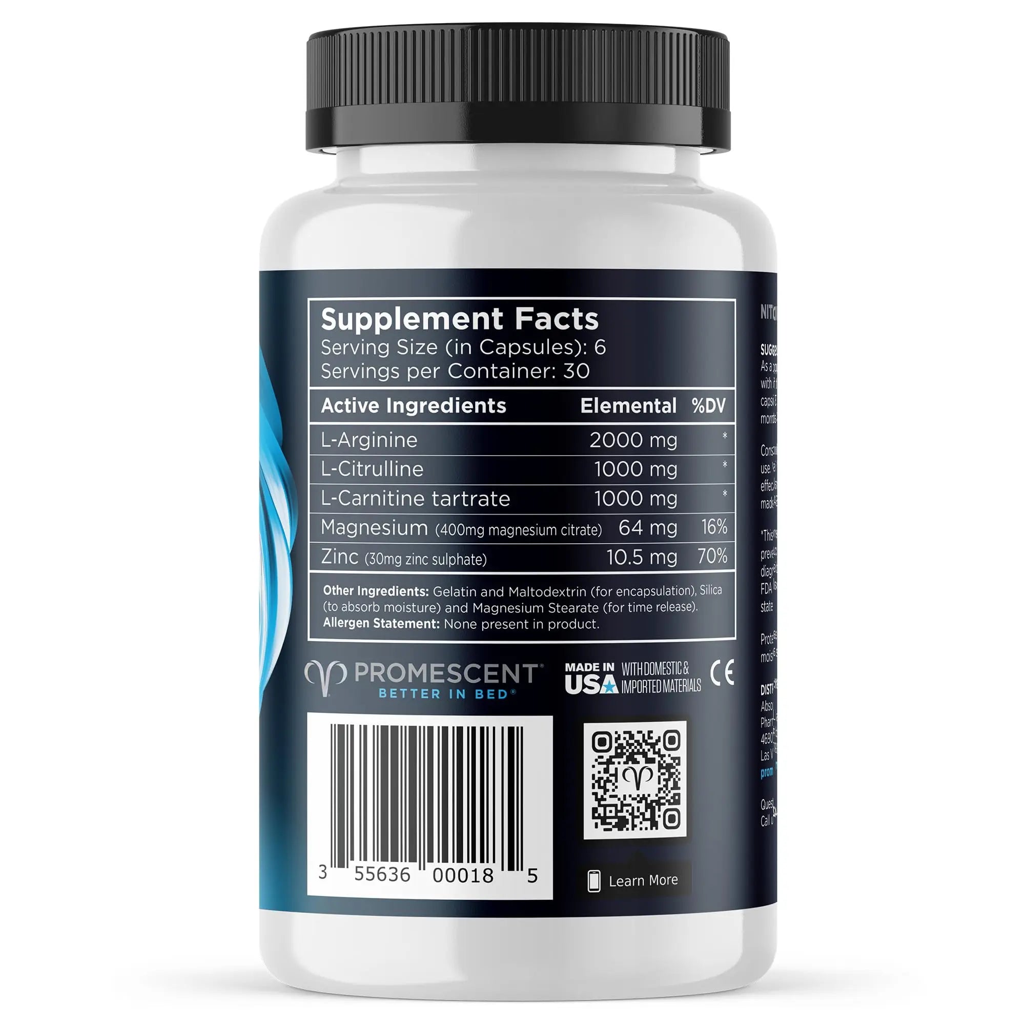 VitaFLUX Triple Power Nitric Oxide Supplement for Male Performance + VitaFLUX Women's Promescent Au supplements