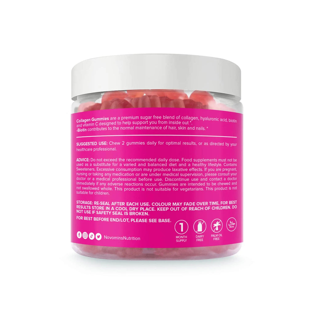 Collagen Gummies - Sugar Free Marine Collagen Gummies - Superior Type 1 Hydrolysed Collagen novomins Au supplements