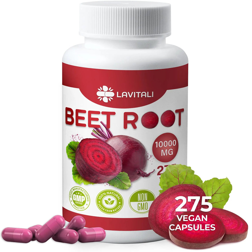 LaVitali 275 Beet Root Extract Capsules, 1000mg per Serving, High Concentrated Herbal LaVitali Au supplements