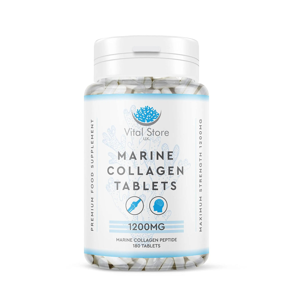 Marine Collagen Peptide Tablets 1200MG - 6 Month Supply - 180 High Strength Collagen Tablets My Store Au supplements