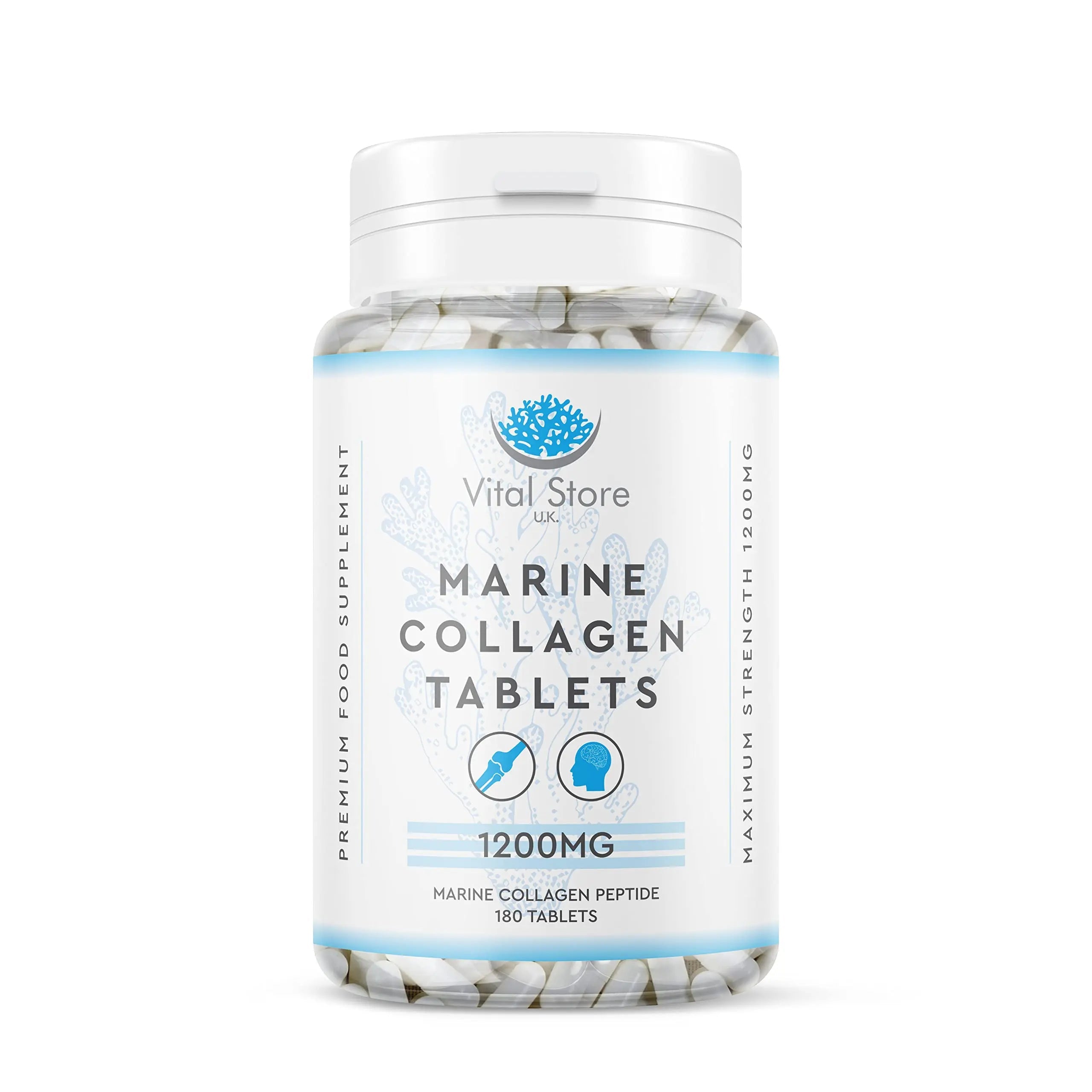 Marine Collagen Peptide Tablets 1200MG - 6 Month Supply - 180 High Strength Collagen Tablets My Store Au supplements