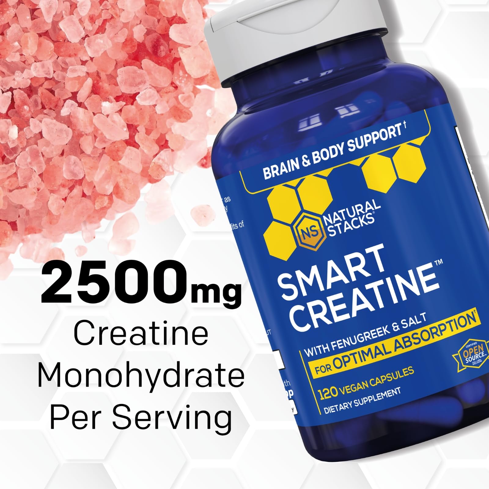 NATURAL STACKS Creatine Monohydrate & Magtech Hydrate Bundle - 2500mg Creatine + 200mg Elemental Magnesium Per Serving - Supports Hydration, Brain Health & Endurance - 44 Total Servings NATURAL STACKS Au supplements