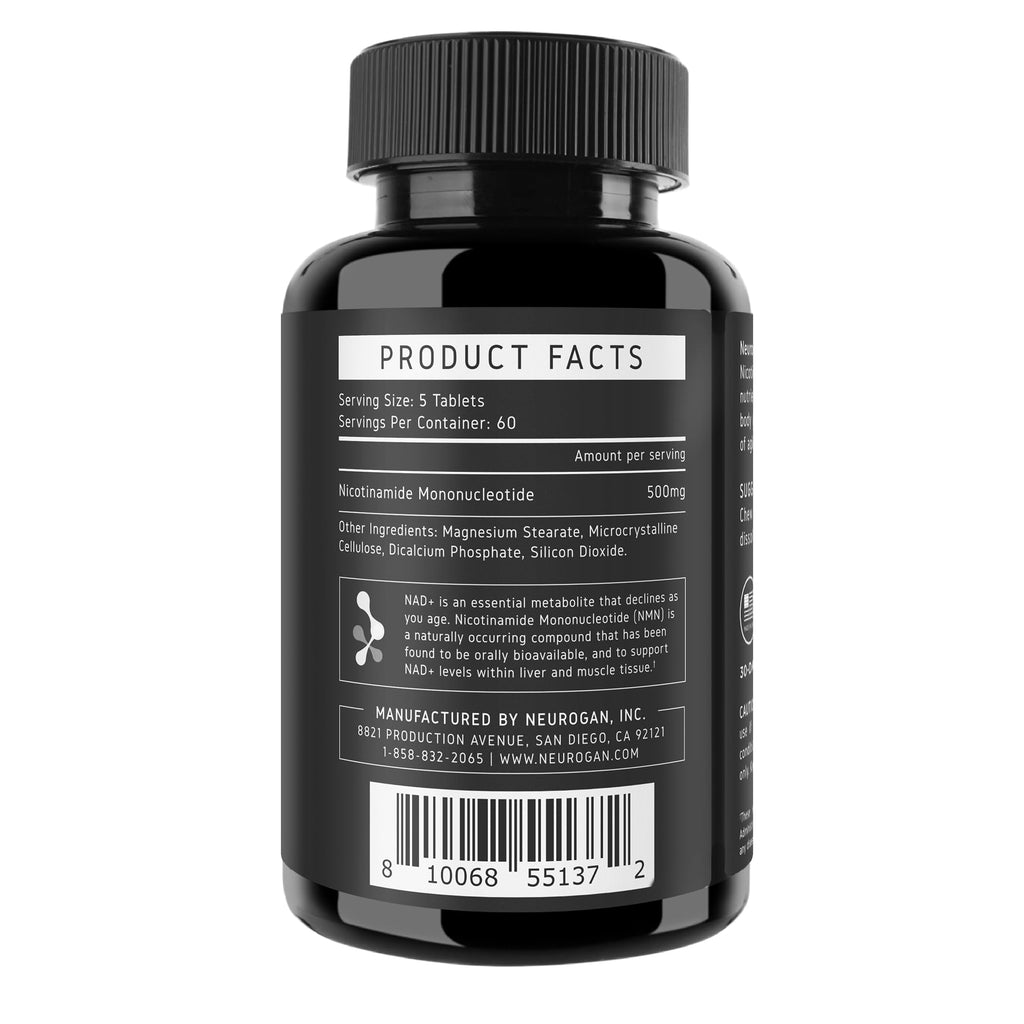 Neurogan NMN Supplement Tablets – Nicotinamide Adenine Dinucleotide Precursor for Cellular Energy & Brain Focus Support – 500 mg High-Potency Nicotinamide Mononucleotide per Serving, 300 Count Neurogan Au supplements