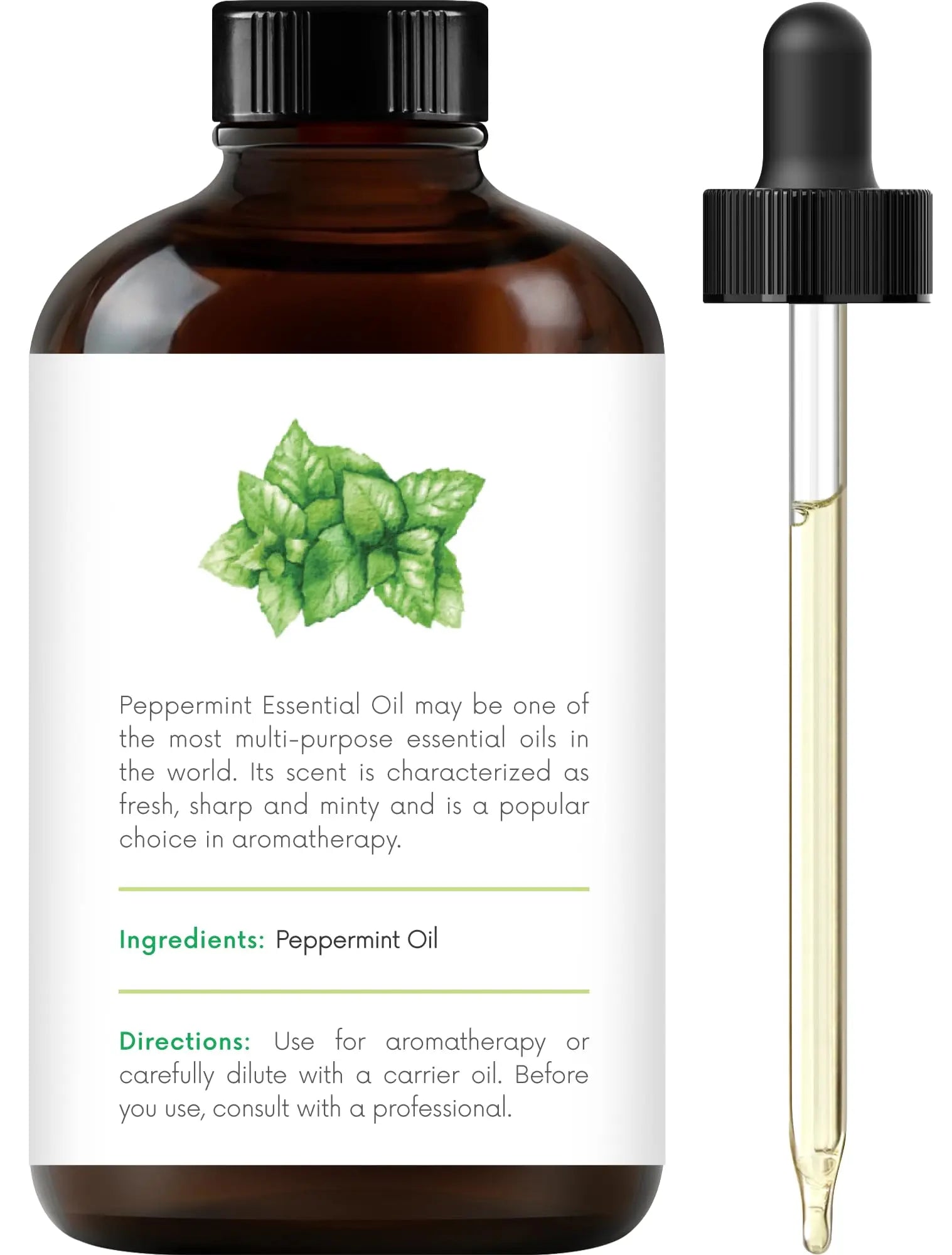 Handcraft Blends Peppermint Essential Oil - Huge 4 Fl Oz - 100% Pure and Natural - Premium Grade Handcraft Blends Au supplements
