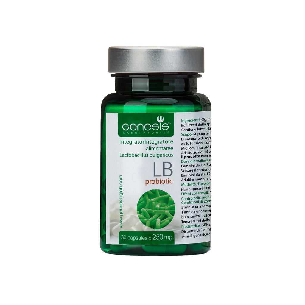 Probiotic Lactobacillus Supplement 30 Capsules with Lactobacillus Bulgaricus 250 mg Probiotic Digestive Immune Support Gut Health Probiotics for Digestive Health Anti Bloating Genesis LABORATORIES Au supplements