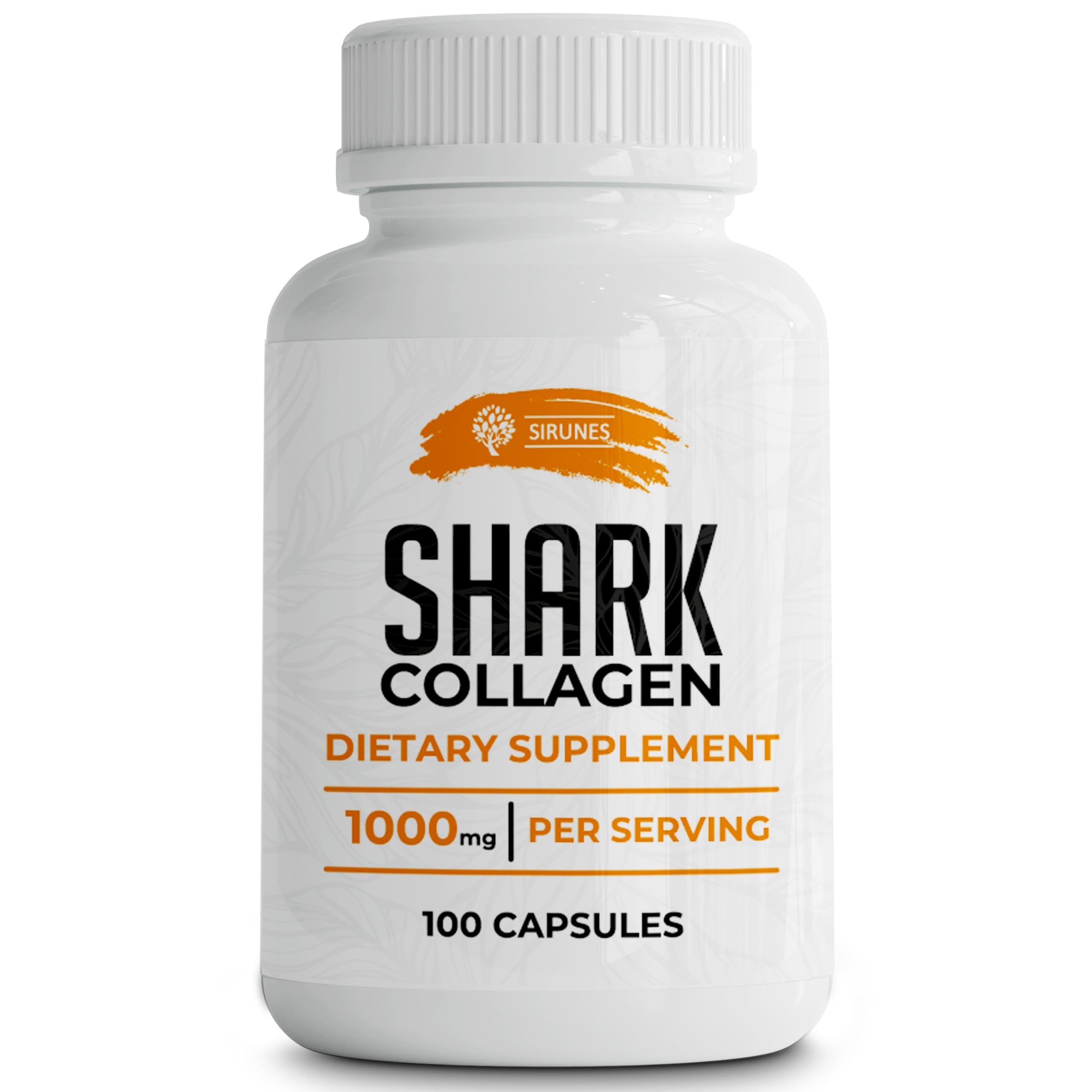 SIRUNES Fish Collagen Peptides Capsules – 100 Capsules | Fish Collagen Peptides | Supports Hair, Skin, Nails, Joints & Bones