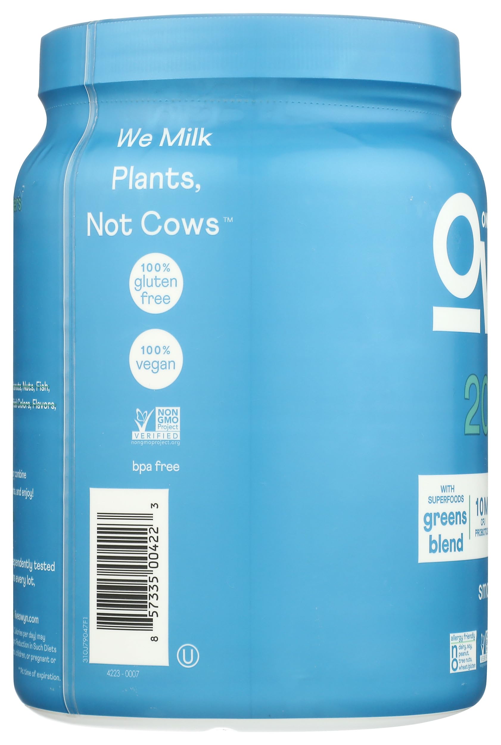 OWYN Only What You Need Plant-Based Protein Powder, Smooth Vanilla, 1.05 lbs
