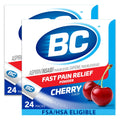 BC Powder Pain Reliever, Cherry Flavor Aspirin Dissolve Packs, 24 Count Powder Packets (2 Pack) BC Au supplements