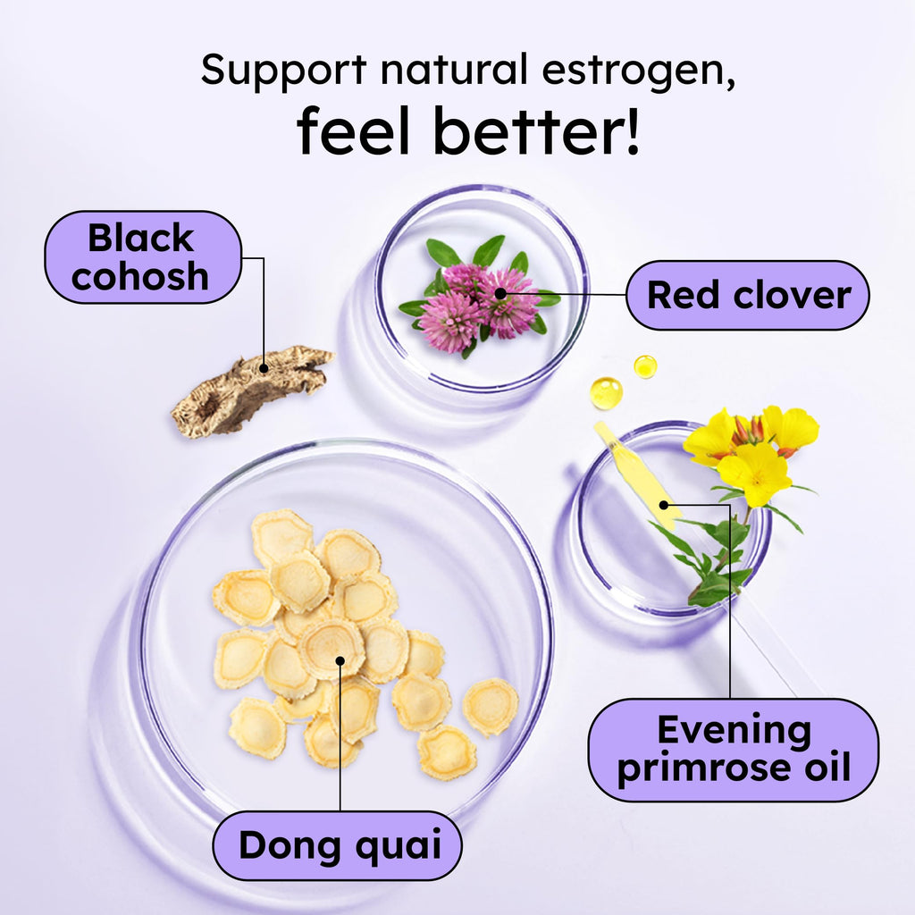 Proov - Boost Supplement for Women - Promotes Estrogen Production - Fertility & Menopausal Support for Women - Hormonal Balance - Evening Primrose Oil Red Clover, Dong Quai, Black Cohosh - 30 Capsules Proov Au supplements