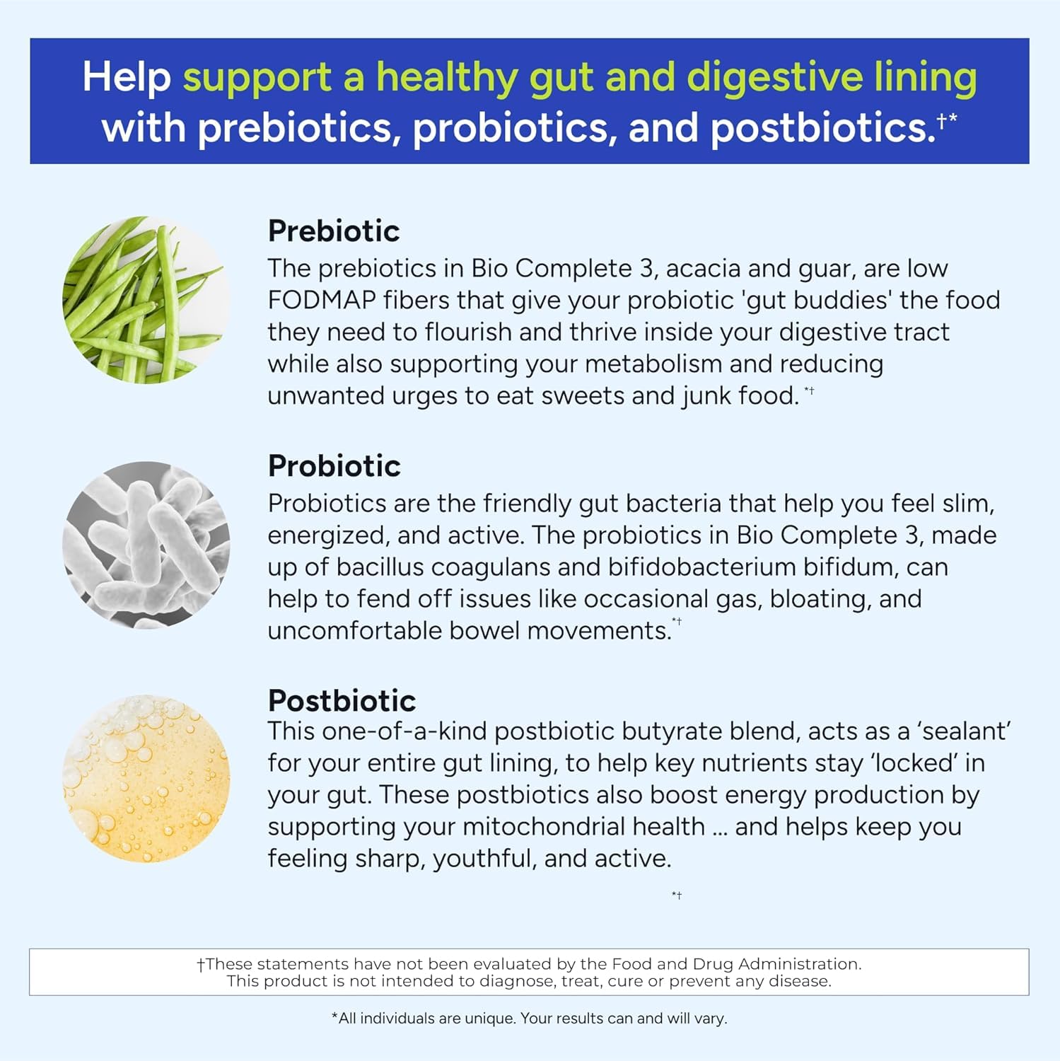 Gundry MD® Bio Complete 3 - Prebiotic, Probiotic, Postbiotic to Support Optimal Gut Health, 30 Day Supply (90 Day Supply) Gundry MD Au supplements