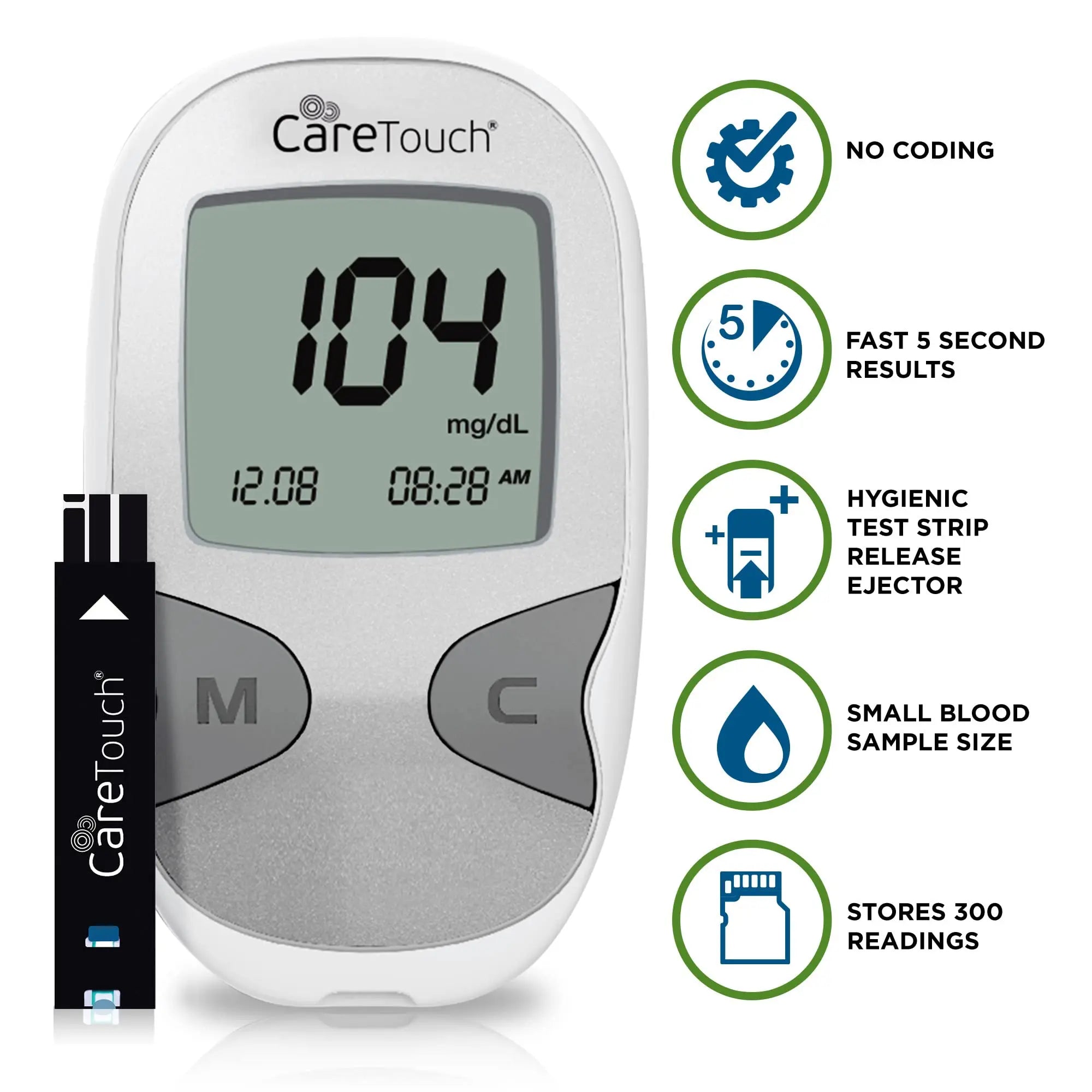 Care Touch Blood Glucose Meter Kit - Diabetes Testing Kit with Glucometer Care Touch Au supplements
