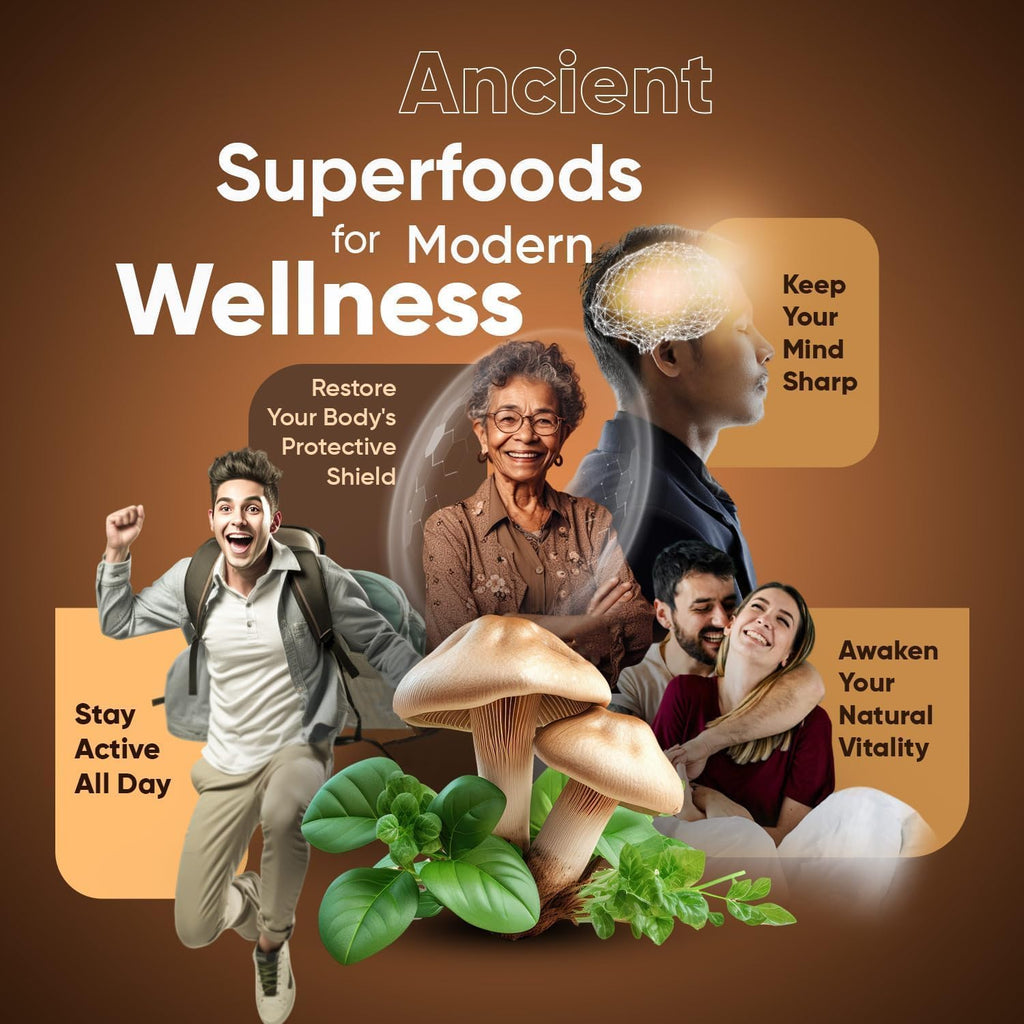 Suiyilary Mushroom Coffee, 10 Mushroom Extract Powder Blend Lion's Mane, Reishi, Chaga