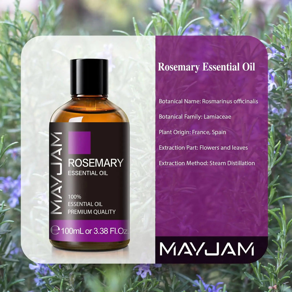 MAYJAM Essential Oil, Rosemary Oil 3.38FL.OZ - Rosemary Essential Oils for Diffusers for Home MAYJAM Au supplements