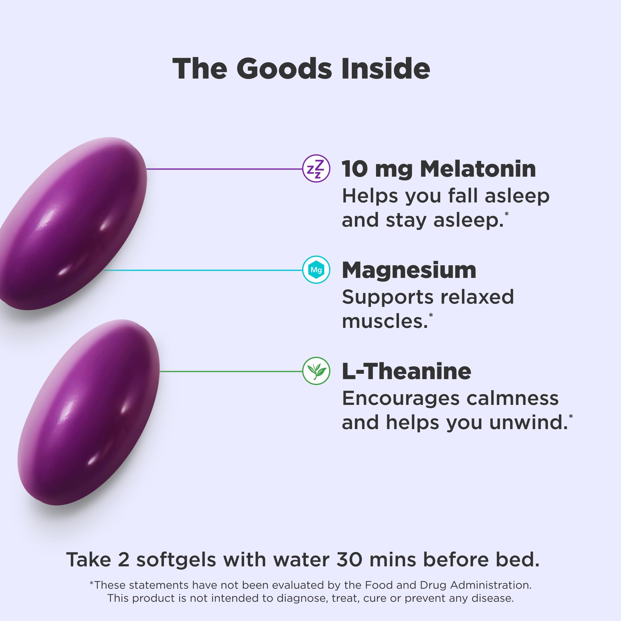 OLLY Ultra Strength Sleep Softgels, 10mg Melatonin, L-Theanine, Chamomile, Magnesium, Lemon Balm, Supports Deep Restful Sleep