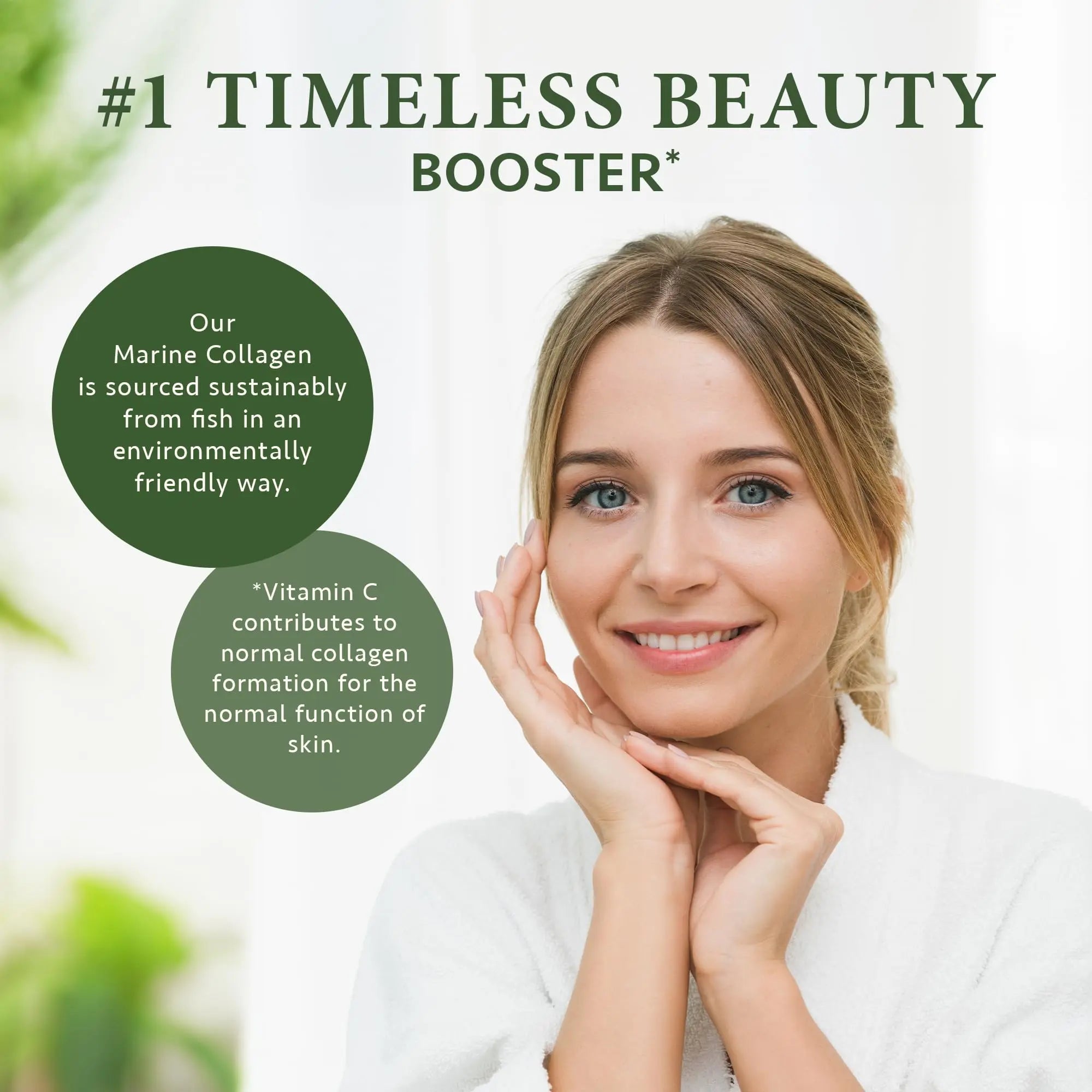 Marine Collagen Capsules with Hyaluronic Acid + Vitamin C 2400mg - High Strength Collagen SatinNaturel Au supplements